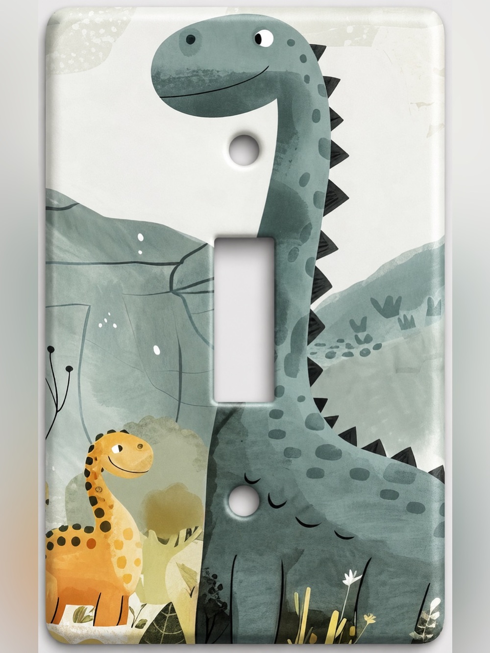 Handmade Cute Dinosaur Nursery Toggle Light Switch Cover Plate